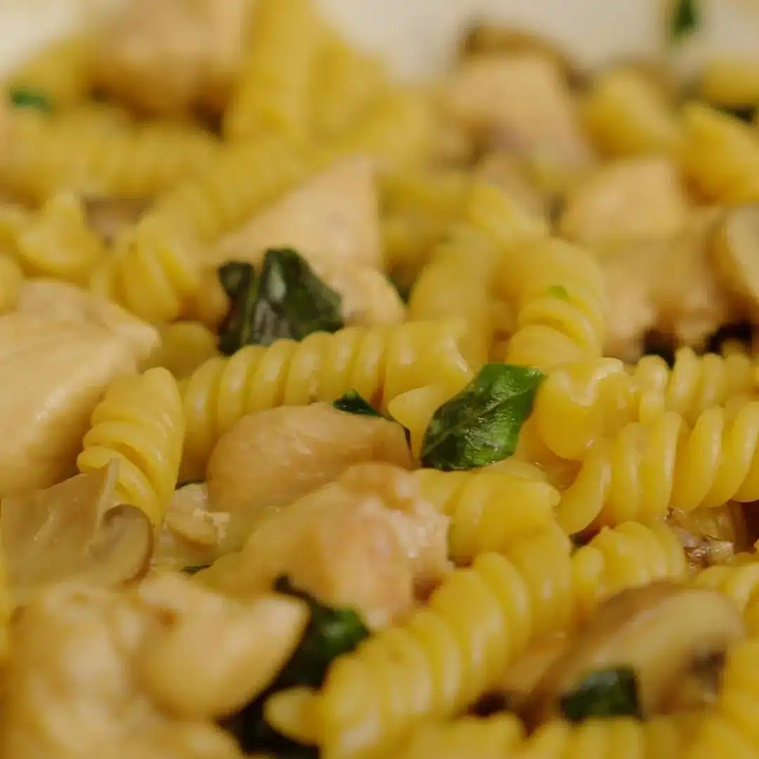 One Pot Chicken Mushroom Fusilli
