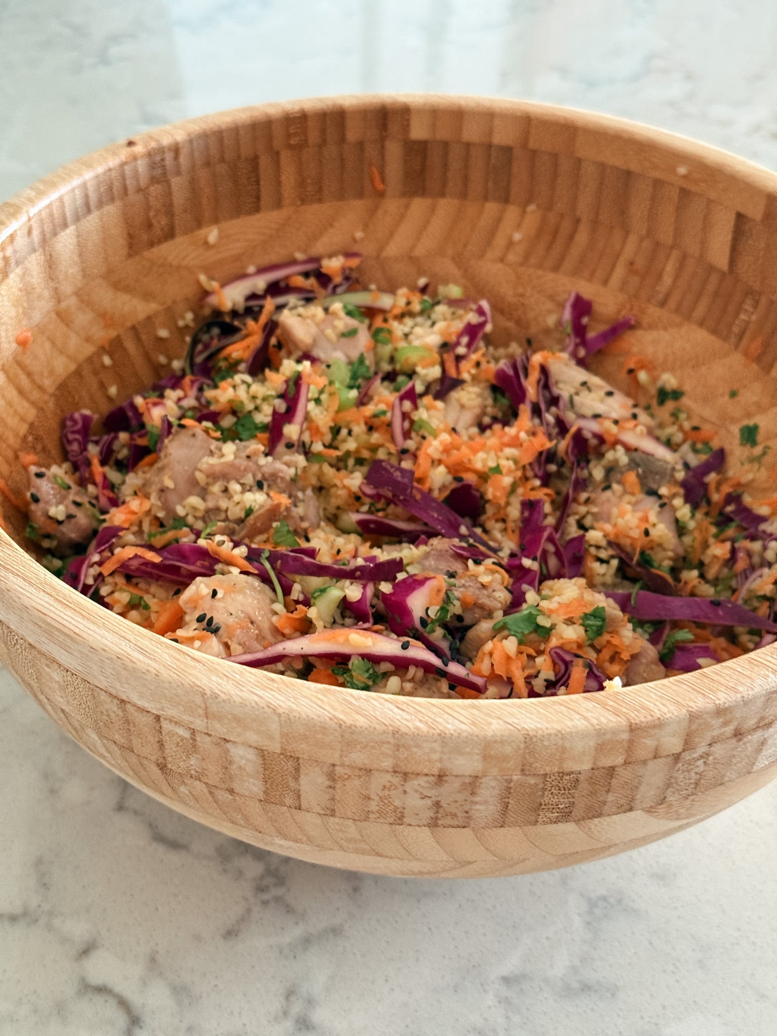 Crunchy Asian Bulgar Salad