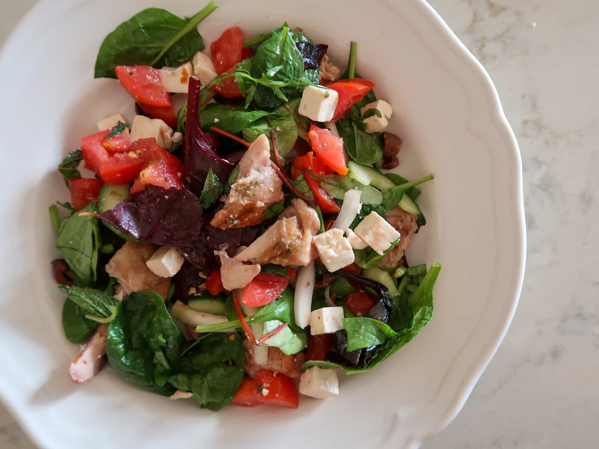 Greek Salad with Chicken