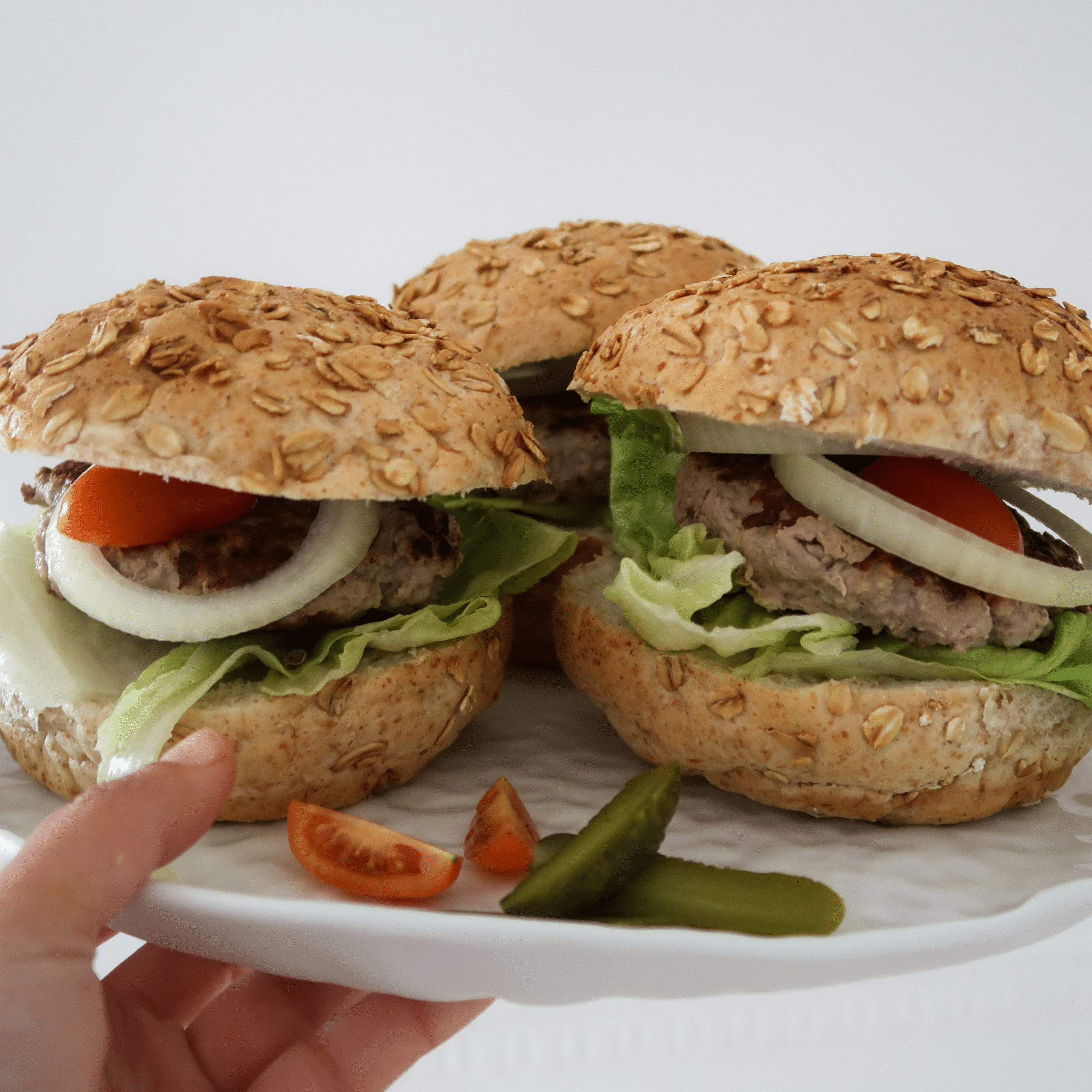 Pork &amp; Apple Burgers
