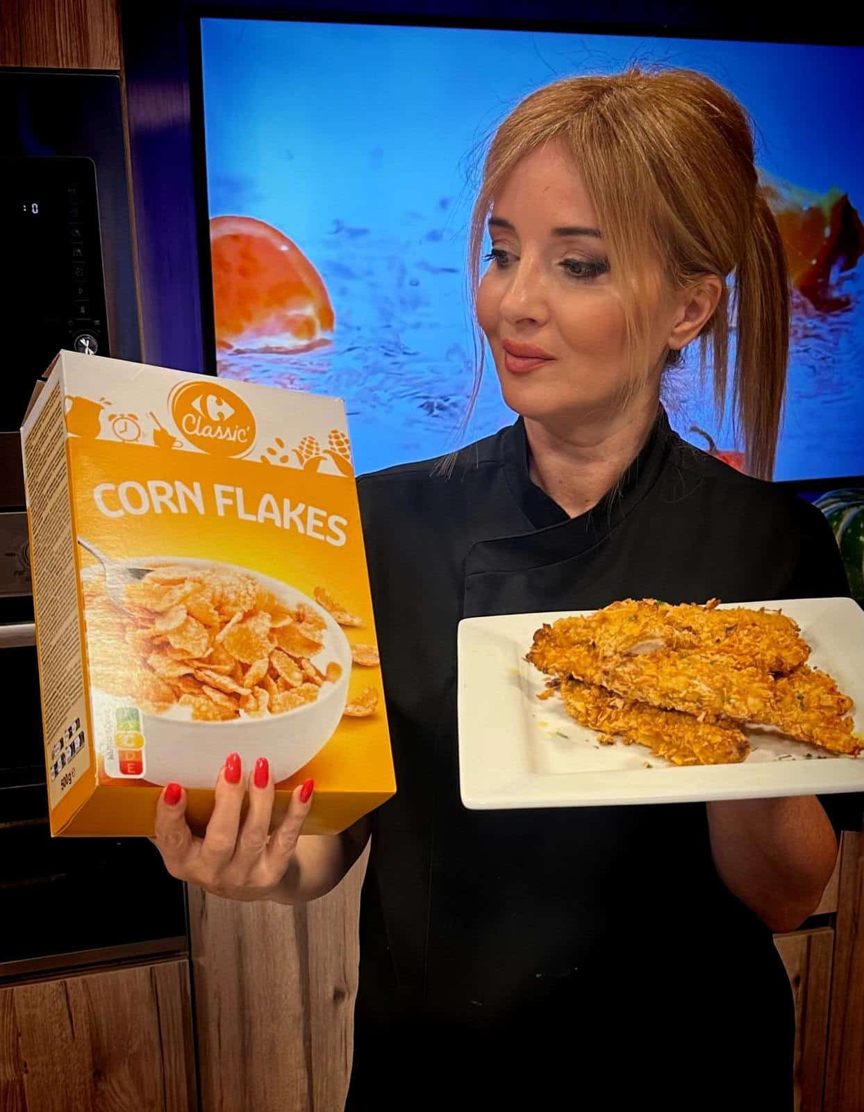 Sider tat-tiġieġ bil-cornflakes