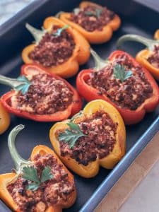 Beef &amp; Ricotta Stuffed Bell Peppers
