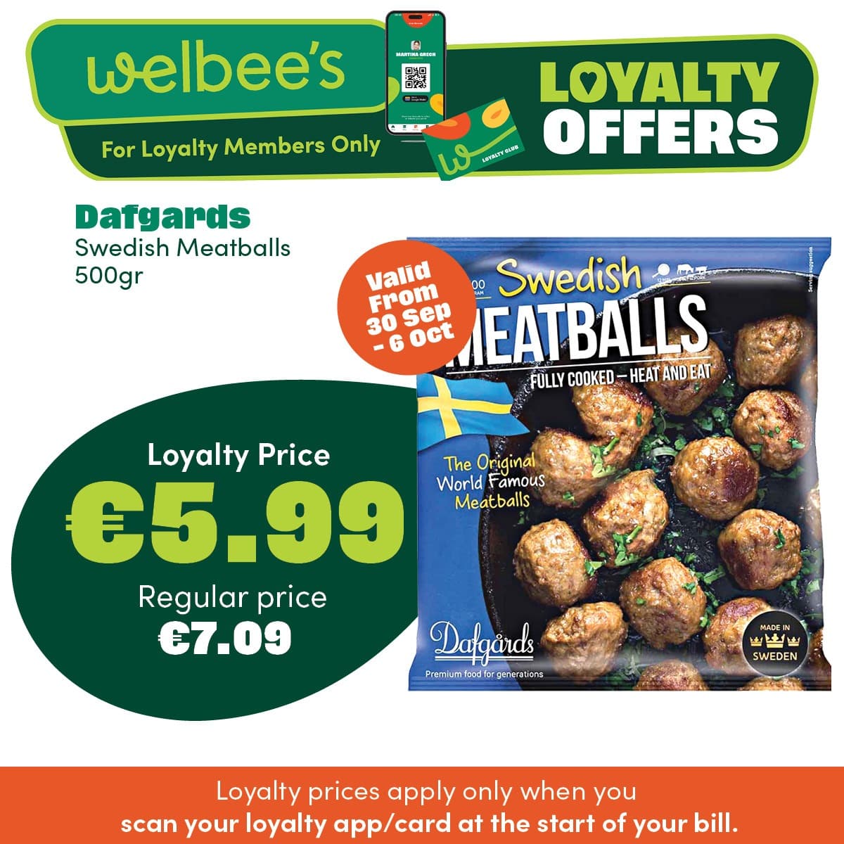 Dafgards Swedish Meatballs Loyalty Offer