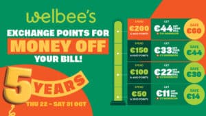 Celebrate 5 Years of Welbee’s with Money Off Your Shopping