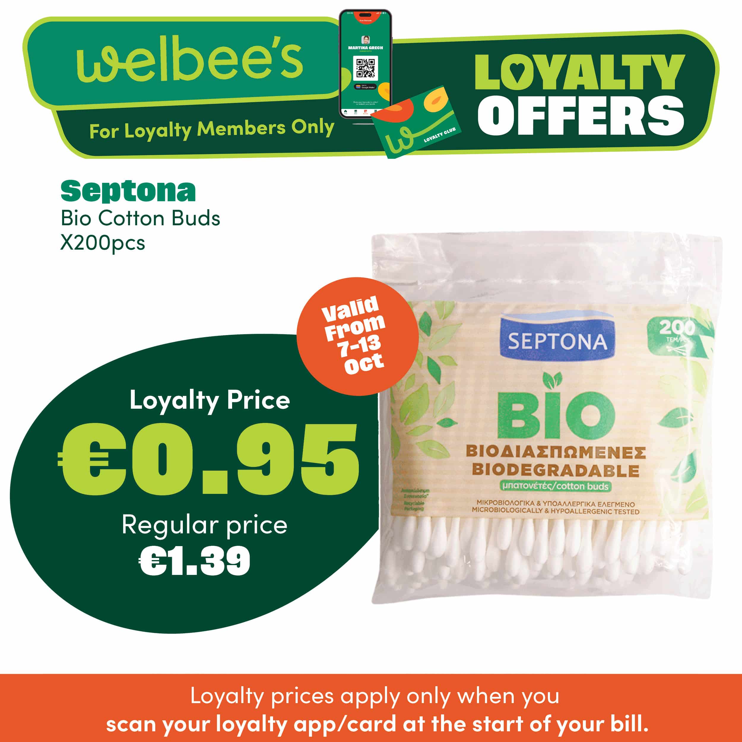 Septona Bio Cotton Buds Loyalty Offer