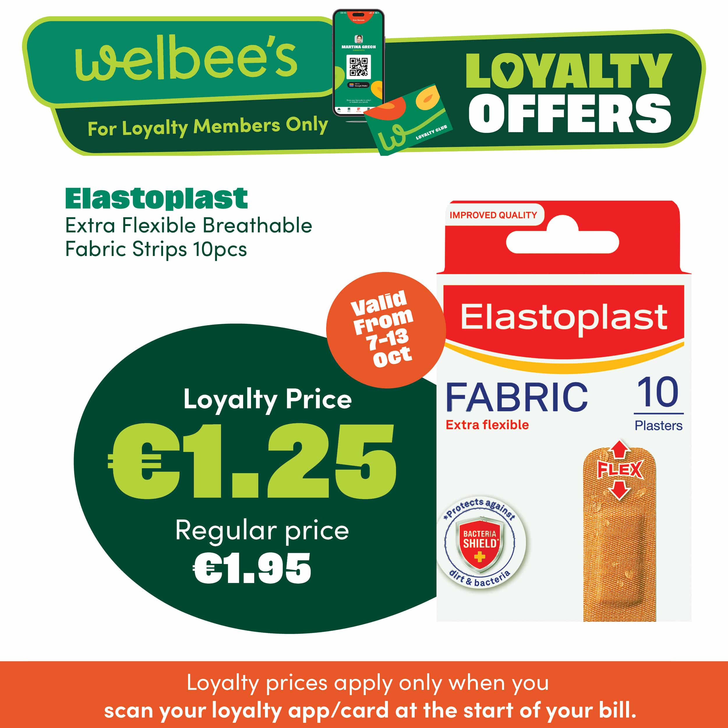 Elastoplast Extra Flexible Breathable Fabric Strips Loyalty Offer